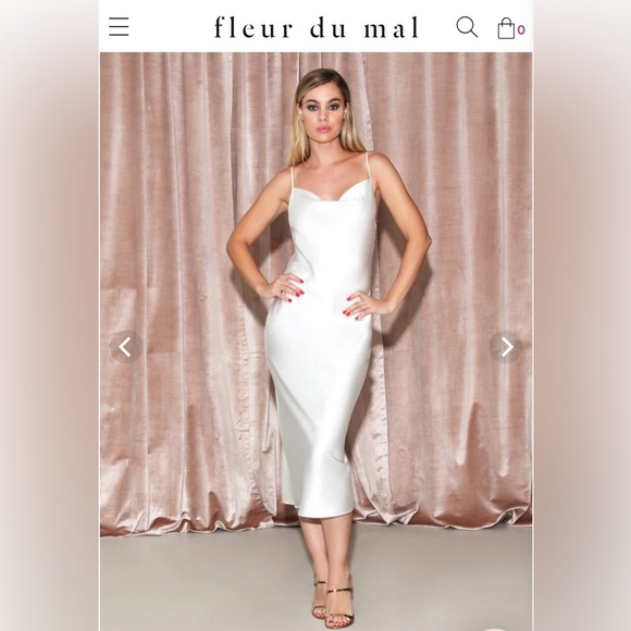 Fleur du Mal - Cowl Neck Slip Dress - XS - Picture 2 of 7